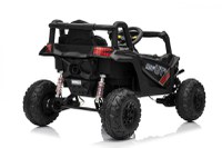 Masinuta electrica pentru copii Buggy Madman UTV-MX Black, 4 motoare 35W, baterie 12V10Ah, telecomanda 2.4 GHz, roti spuma EVA 24x10 cm, sarcina maxima 30 kg, scaun piele ecologica, deschidere usi, MP3, USB, Bluetooth - 7