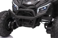 Masinuta electrica pentru copii Buggy Madman UTV-MX Black, 4 motoare 35W, baterie 12V10Ah, telecomanda 2.4 GHz, roti spuma EVA 24x10 cm, sarcina maxima 30 kg, scaun piele ecologica, deschidere usi, MP3, USB, Bluetooth - 9