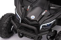 Masinuta electrica pentru copii Buggy Madman UTV-MX Black, 4 motoare 35W, baterie 12V10Ah, telecomanda 2.4 GHz, roti spuma EVA 24x10 cm, sarcina maxima 30 kg, scaun piele ecologica, deschidere usi, MP3, USB, Bluetooth - 10