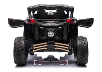 Masinuta electrica pentru copii Can Am  Marverick UTV kaki, 90w, acumulator 12V7Ah, deschidere usi, iluminare led, sistem audio bluetooth, usb, radio fm - 8