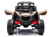 Masinuta electrica pentru copii Can Am  Marverick UTV kaki, 90w, acumulator 12V7Ah, deschidere usi, iluminare led, sistem audio bluetooth, usb, radio fm - 9