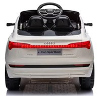 Masinuta electrica pentru copii cu licenta Audi E-Tron Sportback White cu telecomanda 2.4G, acumulator 12V4.5Ah,motoare 80w,lumini led,muzica,pornire la buton,usi cu deschidere,mp3usb,functie swing,3 viteze din telecomanda - 3