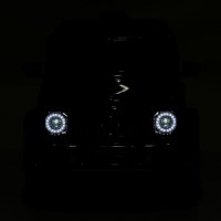 Masinuta electrica pentru copii cu licenta Mercedes Benz Black,acumulator 12V4.5Ah,motoare 2x30W,scaun din piele ecologica,telecomanda 2.4G cu 3 viteze,lumini LED,deschidere usi,unitate audio cu MP3,bluetooth,viteza 3-5kmh - 2