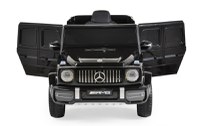 Masinuta electrica pentru copii cu licenta Mercedes Benz Black,acumulator 12V4.5Ah,motoare 2x30W,scaun din piele ecologica,telecomanda 2.4G cu 3 viteze,lumini LED,deschidere usi,unitate audio cu MP3,bluetooth,viteza 3-5kmh - 4