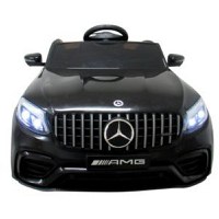 Masinuta electrica pentru copii Mercedes AMG GLC 63S R-Sport 3-6 ani negru 180W cu telecomanda, 4 x 4, roti EVA, scaun piele, pornire lenta, lumini si deschidere usi - 2