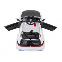 Masinuta electrica pentru copii Mercedes Benz AMG EQA alb 70W cu telecomanda, sunete, suspensii, lumini, scaun piele si roti din spuma Eva - 2