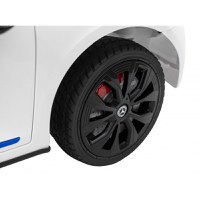 Masinuta electrica pentru copii Mercedes Benz AMG EQA alb 70W cu telecomanda, sunete, suspensii, lumini, scaun piele si roti din spuma Eva - 9