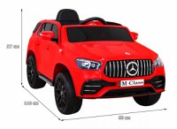 Masinuta electrica pentru copii Mercedes M Class Red 70W roti din cauciuc Eva,telecomanda cu 3 viteze, slow start, faruri si stopuri Led, deschidere usi , unitate audio cu Mp3 si Usb - 8