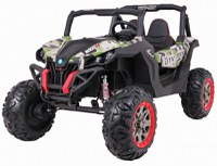 Masinuta electrica pentru copii Novokids Buggy UTV, 2 locuri, faruri luminoase, roti din cauciuc EVA, max 50 kg , 2 baterii de 12V, Mp3USB, 2 viteze, model Offroad, Camouflage - 4