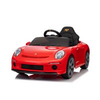 Masinuta electrica pentru copii Porsche RUF GT Red cu licenta ,Telecomanda parinti 2,4G,2 motoare x 39w,Acumulator 12V4.5Ah,Roti EVA,Scaun din piele,2 Viteze,Sistem troller,MP3,USB,Bluetooth,Usi cu deschidere - 1
