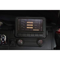 Masinuta electrica pentru copii Range Rover Painted Red 24V 480W cu 2 locuri si echipare Premium, panou audio, lumini, roti din spuma Eva, Oglinzi retrovizoare si scaun din piele - 2