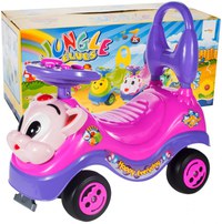 Masinuta fara pedale Ride-on Malplay Kitty Pink cu spatar inalt, volan cu claxon, sistem antirasturnare de la 18 luni pana la 27 kg - 2
