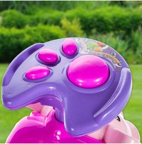Masinuta fara pedale Ride-on Malplay Kitty Pink cu spatar inalt, volan cu claxon, sistem antirasturnare de la 18 luni pana la 27 kg - 6