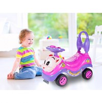 Masinuta fara pedale Ride-on Malplay Kitty Pink cu spatar inalt, volan cu claxon, sistem antirasturnare de la 18 luni pana la 27 kg - 11