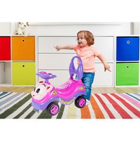 Masinuta fara pedale Ride-on Malplay Kitty Pink cu spatar inalt, volan cu claxon, sistem antirasturnare de la 18 luni pana la 27 kg - 14