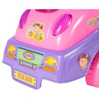Masinuta fara pedale Ride-On Malplaycu Pink Butterfly cu 17 melodii, spatar inalt, spatiu depozitare, greutate maxima admisa 20 kg - 1