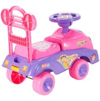 Masinuta fara pedale Ride-On Malplaycu Pink Butterfly cu 17 melodii, spatar inalt, spatiu depozitare, greutate maxima admisa 20 kg - 4