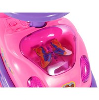 Masinuta fara pedale Ride-On Malplaycu Pink Butterfly cu 17 melodii, spatar inalt, spatiu depozitare, greutate maxima admisa 20 kg - 5