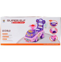 Masinuta fara pedale Ride-On Malplaycu Pink Butterfly cu 17 melodii, spatar inalt, spatiu depozitare, greutate maxima admisa 20 kg - 9