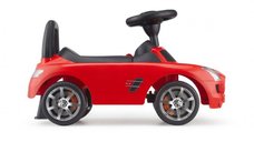 Masinuta pentru copii fara pedale Ecotoys Mercedes Benz SLS AMG Rosu, de la 3 ani, panou multimedia dotat cu melodii si claxon, spatiu de depozitare, protectie impotriva rasturnarii, greutate maxima admisa 23 kg
