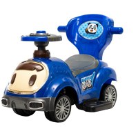Masinuta pentru copii Novokids BabyCar Albastru cu Melodii, Lumini, Maner de impins pentru parinti detasabil si bara de protectie, Spatiu depozitare, Greutate admisa 25 kg - 1