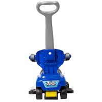 Masinuta pentru copii Novokids BabyCar Albastru cu Melodii, Lumini, Maner de impins pentru parinti detasabil si bara de protectie, Spatiu depozitare, Greutate admisa 25 kg - 3