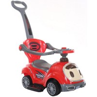 Masinuta pentru copii Novokids BabyCar Rosu cu Melodii, Lumini, Maner de impins pentru parinti detasabil si bara de protectie, Spatiu depozitare, Greutate admisa 25 kg - 4