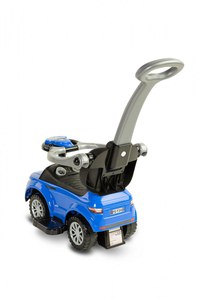 Masinuta Ride On fara pedale 3in1 Toyz Sport Car Blue cu maner parental,bara de protectie detasabila,volan cu sunete si lumini,Ssatiu de depozitare,sistem antirasturnare,Spatar inalt,suport picioare,recomandata de la 12 luni - 3