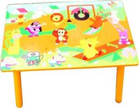 Masuta copii din MDF cu doua scaune Novokids My first table, dimensiuni 59X39X40, suprafata lucioasa, Portocaliu - 2