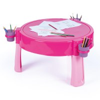 Masuta de activitati pentru apa si nisip roz - 2