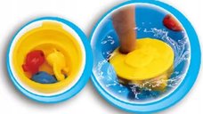 Masuta de joaca cu apa si joc de indemanare copii Matadi 2in1 Fishing cu 2 undite,pestisori si recipiente incluse,mecanism tip moara de apa