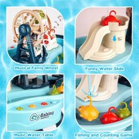 Masuta interactiva de pescuit cu muzica si moara de apa Matadi Go Fishing Bue - 2