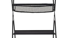 Masuta multifunctionala Feedo pentru schimbarea scutecelor, neagra, 80.5 x 67 x 102.5 cm