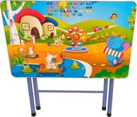 Masuta pentru copii Novokids My first folding table Albastru din MDF, pliabila, dimensiuni 60X40X56 cm, 2 nivele de inaltime, suprafata lucioasa - 2