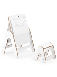 Masuta si tabla 2 in 1 cu scaunel Massam MDF MamaToyz - 1