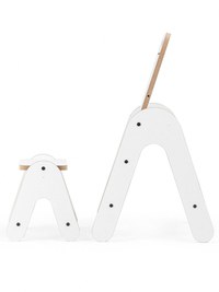 Masuta si tabla 2 in 1 cu scaunel Massam MDF MamaToyz - 4