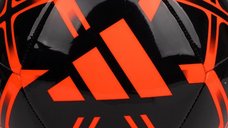 Mingie de fotbal Adidas Starlancer negru cu rosu, marimea 5