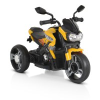 Motocicleta electrica pentru copii 12V Moni Bo Colombo Yellow - 3