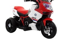 Motocicleta electrica pentru copii Nichiduta Sport HP2 70W pentru copii Red cu unitate audio cu Mp3 si lumini led, portbagaj si roti rezistente
