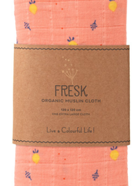 Muselina pentru copii model Summer fruit 120x120 cm - 1