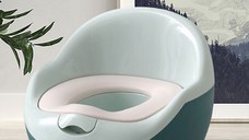 Olita bebelusi Little Mom Smart Potty Green cu adaptor moale din spuma PU, vas colector detasabil, baza anti-alunecare, protectie antistropire