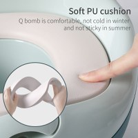 Olita bebelusi Little Mom Smart Potty Green cu adaptor moale din spuma PU, vas colector detasabil, baza anti-alunecare, protectie antistropire - 9