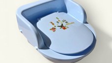 Olita copii Maltex baby mini toaleta cu recipient detasabil bing light blue