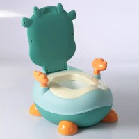 Olita cu manere Little Mom Cow Green robusta, stabila, margini rotunjite, spatar ergonomic, insert detasabil - 2