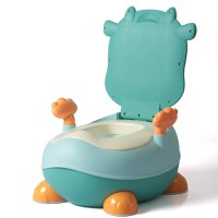 Olita cu manere Little Mom Cow Green robusta, stabila, margini rotunjite, spatar ergonomic, insert detasabil - 5