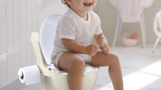 Olita educationala multifunctionala 2 in 1 cu sunete si lumini, banda alunecarea, greutate admisa 20 kg, 18 luni+  bej