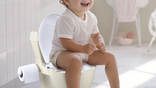 Olita educationala multifunctionala 2 in 1 cu sunete si lumini, banda alunecarea, greutate admisa 20 kg, 18 luni+  bej