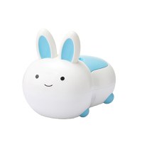 Olita pentru copii Little Mom Rabbit WhiteBlue cu baza solida, insert detasabil, picioruse antiaderente, forma ergonomica - 1