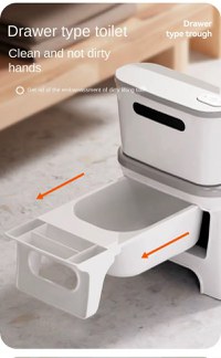 Olita tip minitoaleta pentru copii Little Mom Blue cu sunete, colac din PVC, vas colector detasabil, capac rabatabil cu functie de spatar si suport pentru servetele, dimensiuni 27x22x32 cm - 10
