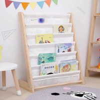 Organizator pentru cartireviste copii Ginger Home Natur cu 6 rafturi,dimensiune 64x30x79 cm - 5